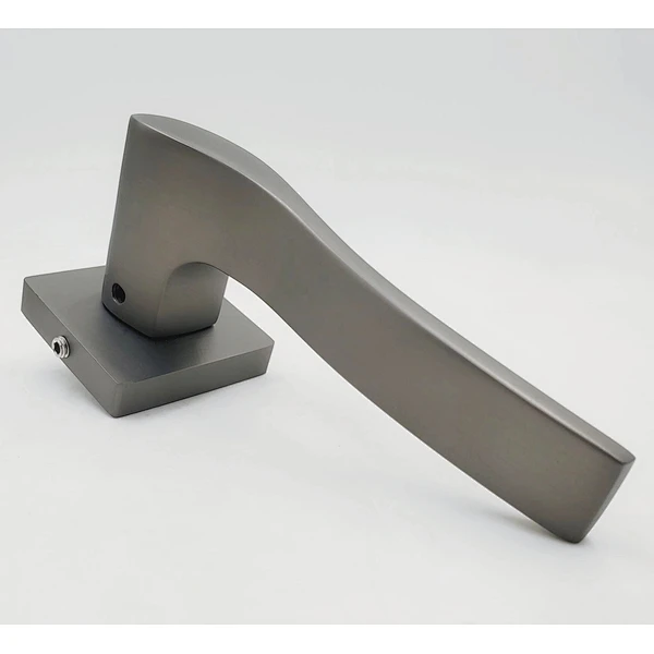 Internal black lever interior privacy lever set square interior door handle lever lock black bathroom handle lock