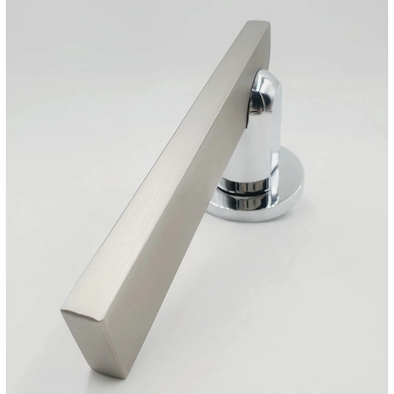 Aluminum material Door usgae rose handle Door Lever Polished zinc alloy finish house lock metal door handle for sale