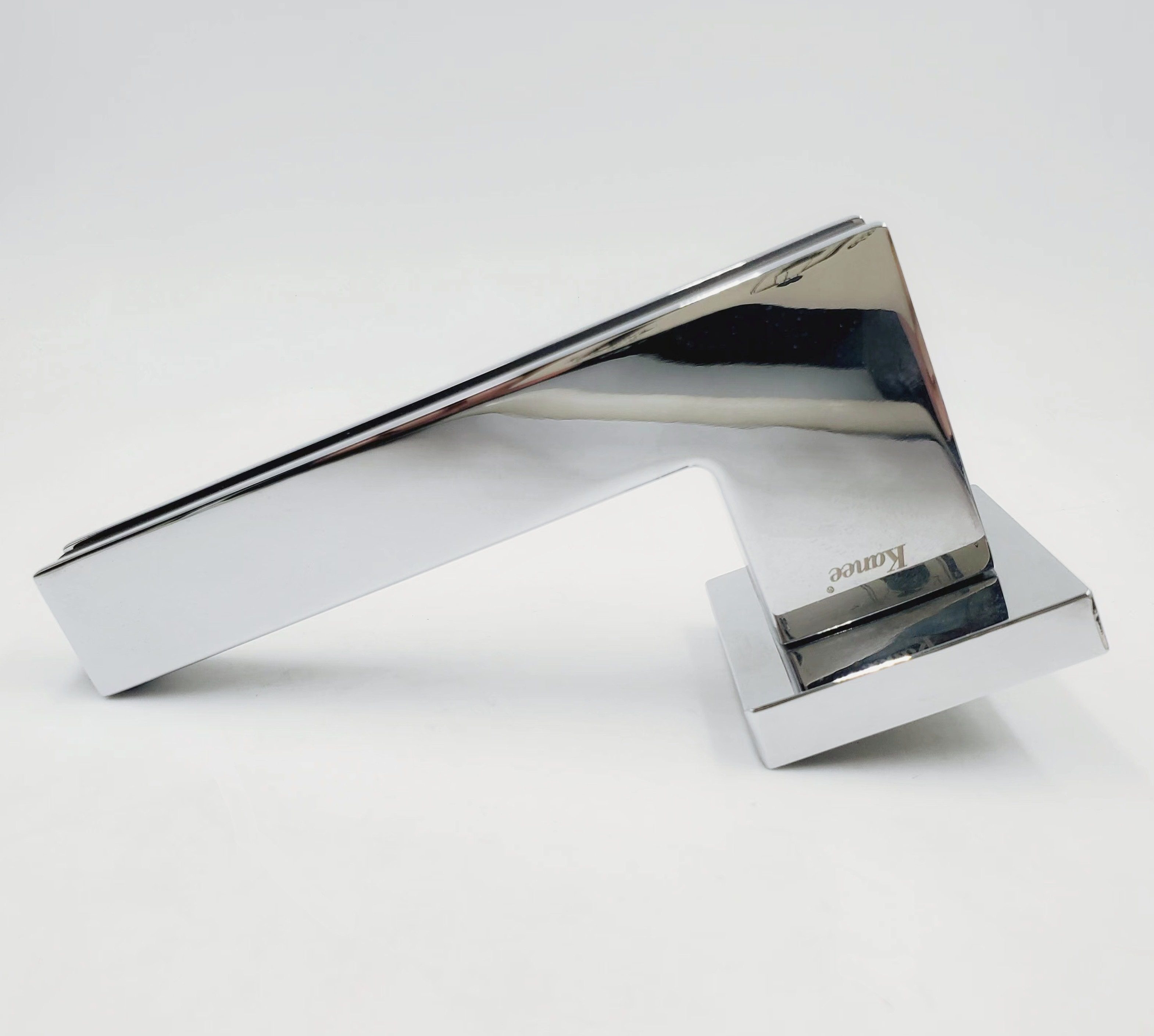 simple OEM Aluminum alloy polished Chrome Round fancy door handle