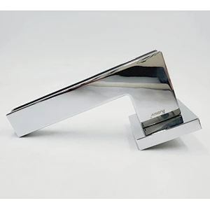 simple OEM Aluminum alloy polished Chrome Round fancy door handle