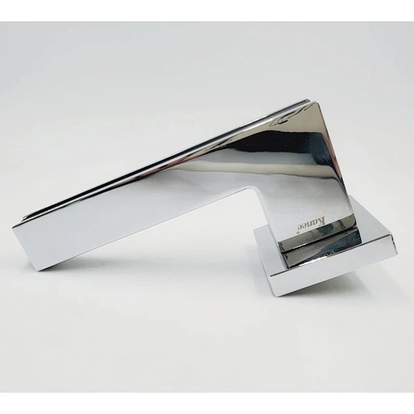 simple OEM Aluminum alloy polished Chrome Round fancy door handle
