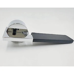 Satin nickel Square Rosette Lever Door Handle for Office Building Apartment Doors
