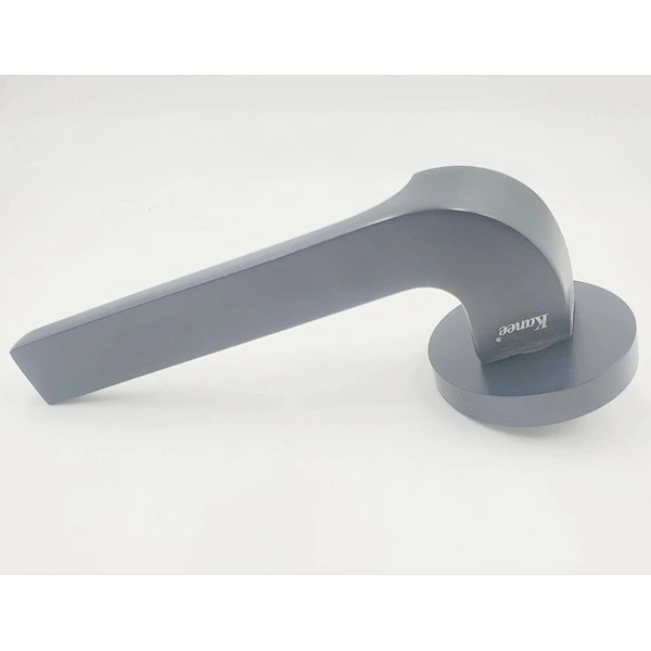 Factory price modern interior cheap black golden aluminum wood door levers handle type with lock used in hotel home and bedroom