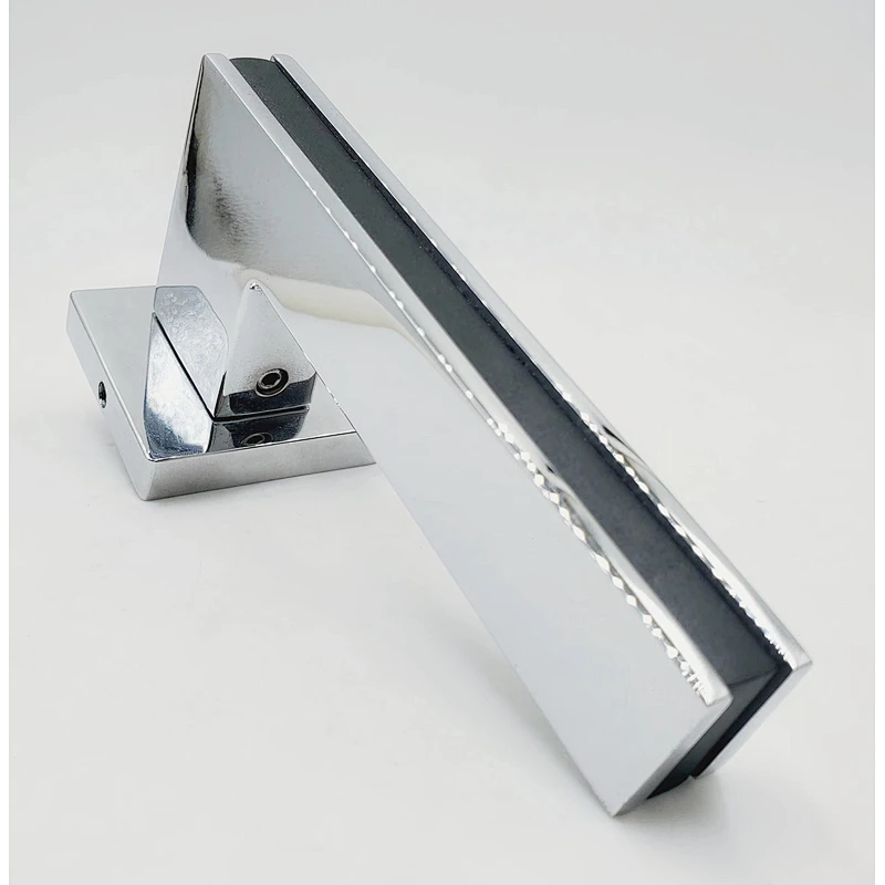 simple OEM Aluminum alloy polished Chrome Round fancy door handle