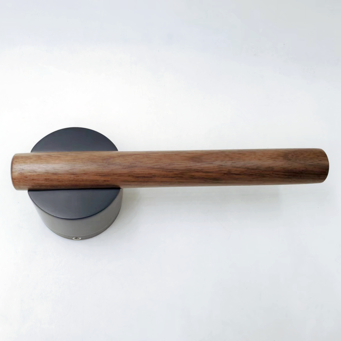 Heavy type real wood handle aluminum zinc lock nature color smelly inner door handle