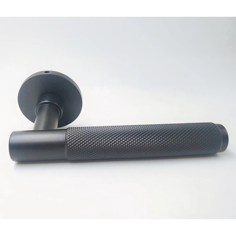 Steel iron material door handle lock bath room wooden passage  door handle plate lock