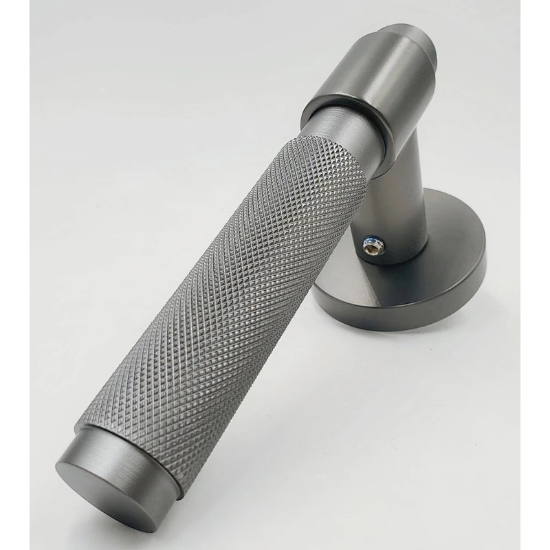 Factory price modern interior cheap black golden aluminum wood door levers handle type with lock used in hotel home and bedroom