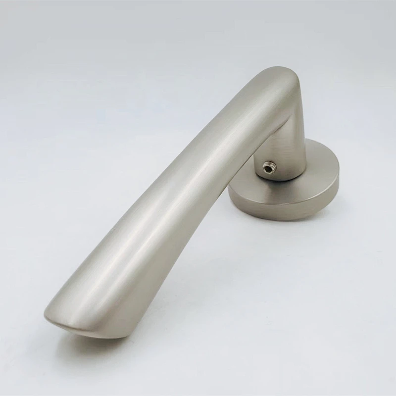 Newest Customizable Wooden Door heavy Steel zinc Handles rose lever Hardware Door Handle SN