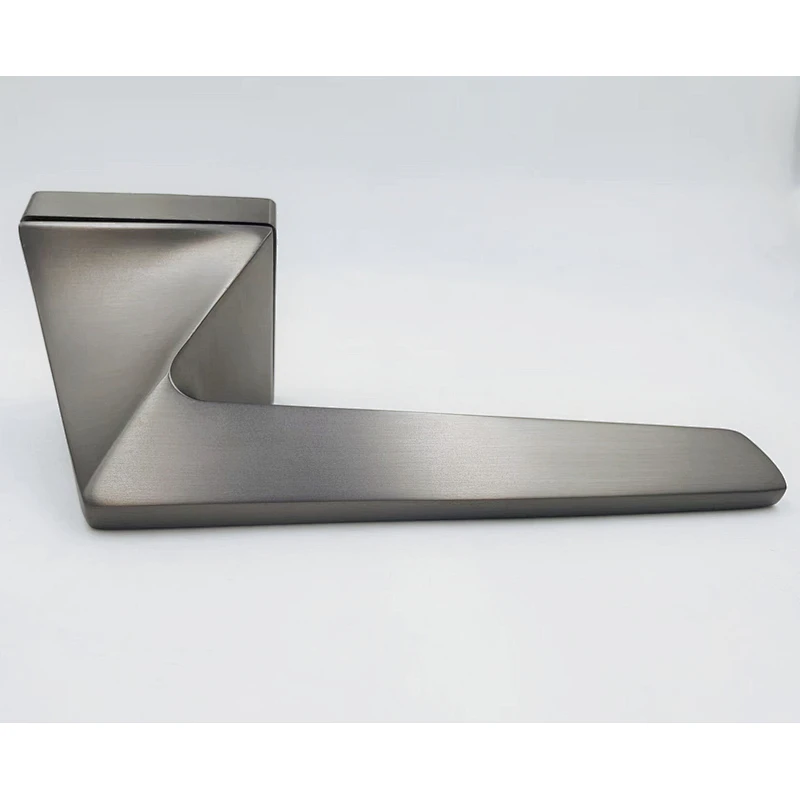 manijas de la puerta de zinc para la puerta de la puerta interior de acero moderna para manejar la puerta del juego de la puerta de arrastre