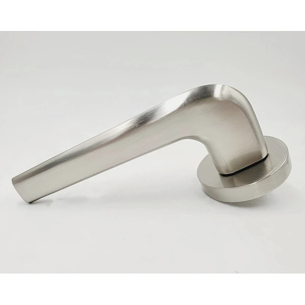 Euro designer aluminum room door hardware square black lever type door handle