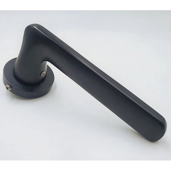Aluminum Style Matt Antique Brass Lever Door Handle for Projects office building