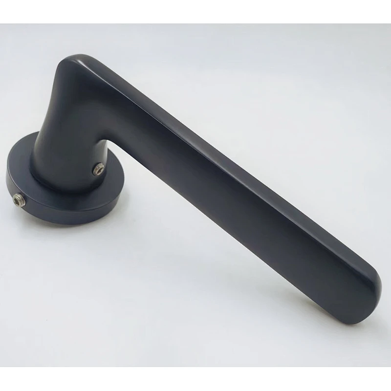 Aluminum Style Matt Antique Brass Lever Door Handle for Projects office building