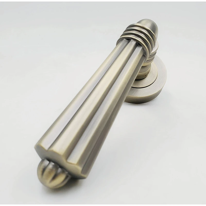 Entrance door handle fire-proof door handle Bronze interior door handle