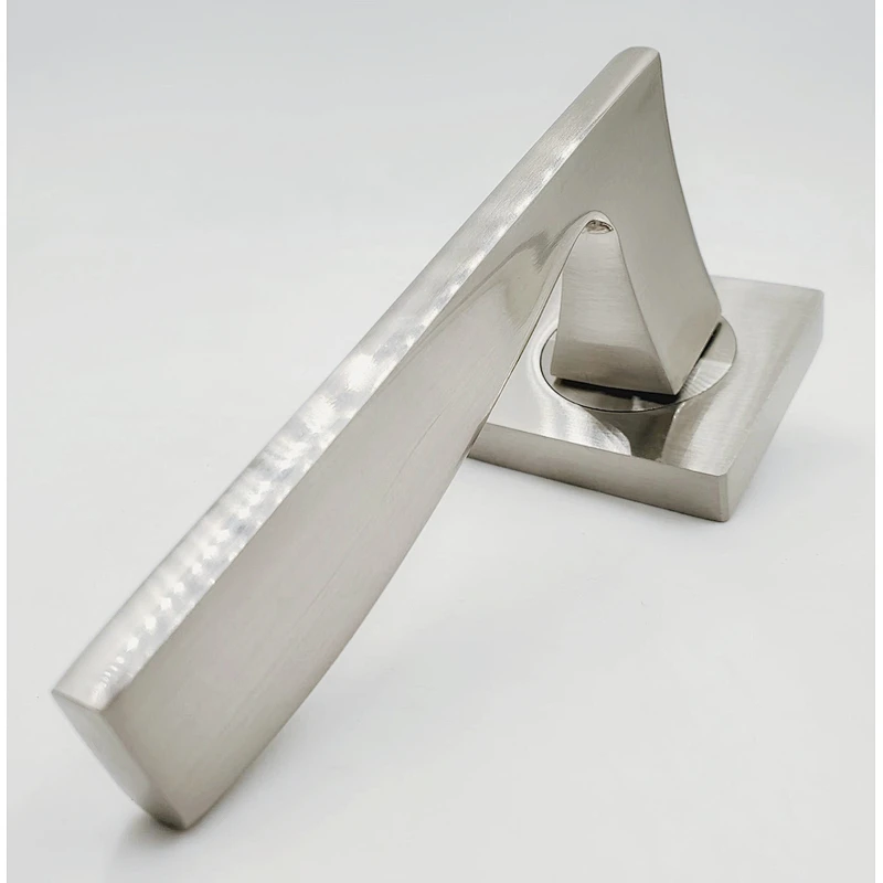 SN CP SATIN NICKEL door handle hot selling high quality level door handle zinc door lever plate handle