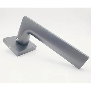 Matt Black Zinc Alloy Square Lever Door Handle Design Handles for Wooden Door