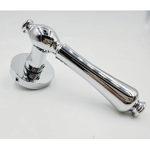 zinc alloy antique classic door lever handle on plate brass door handle lock