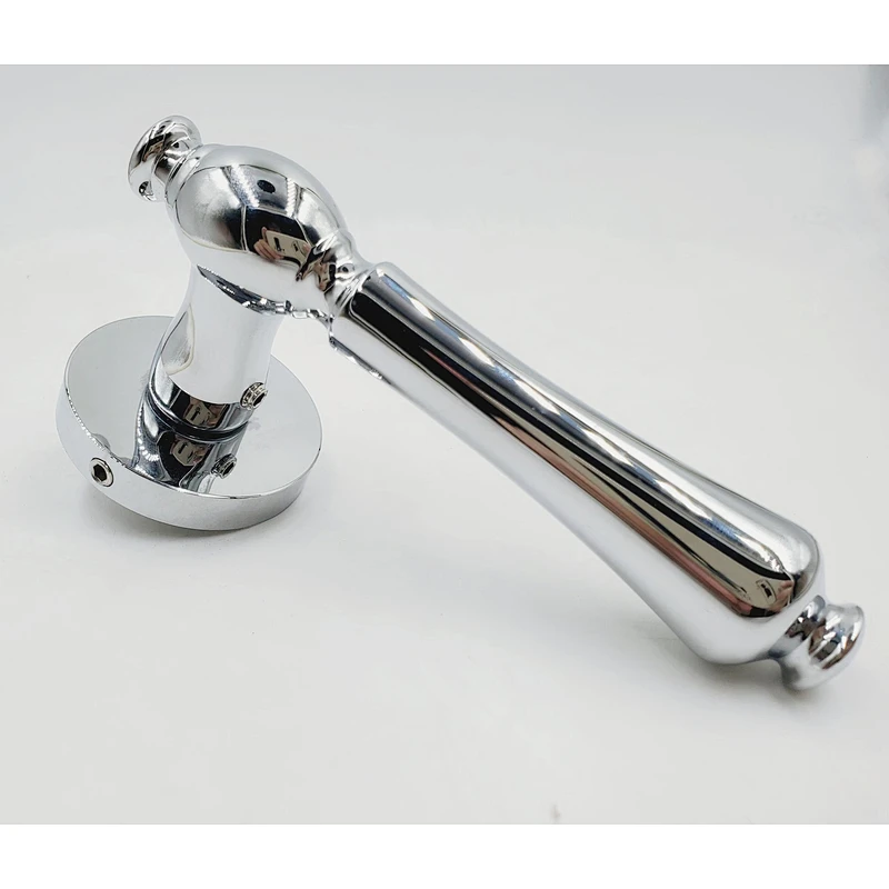 zinc alloy antique classic door lever handle on plate brass door handle lock