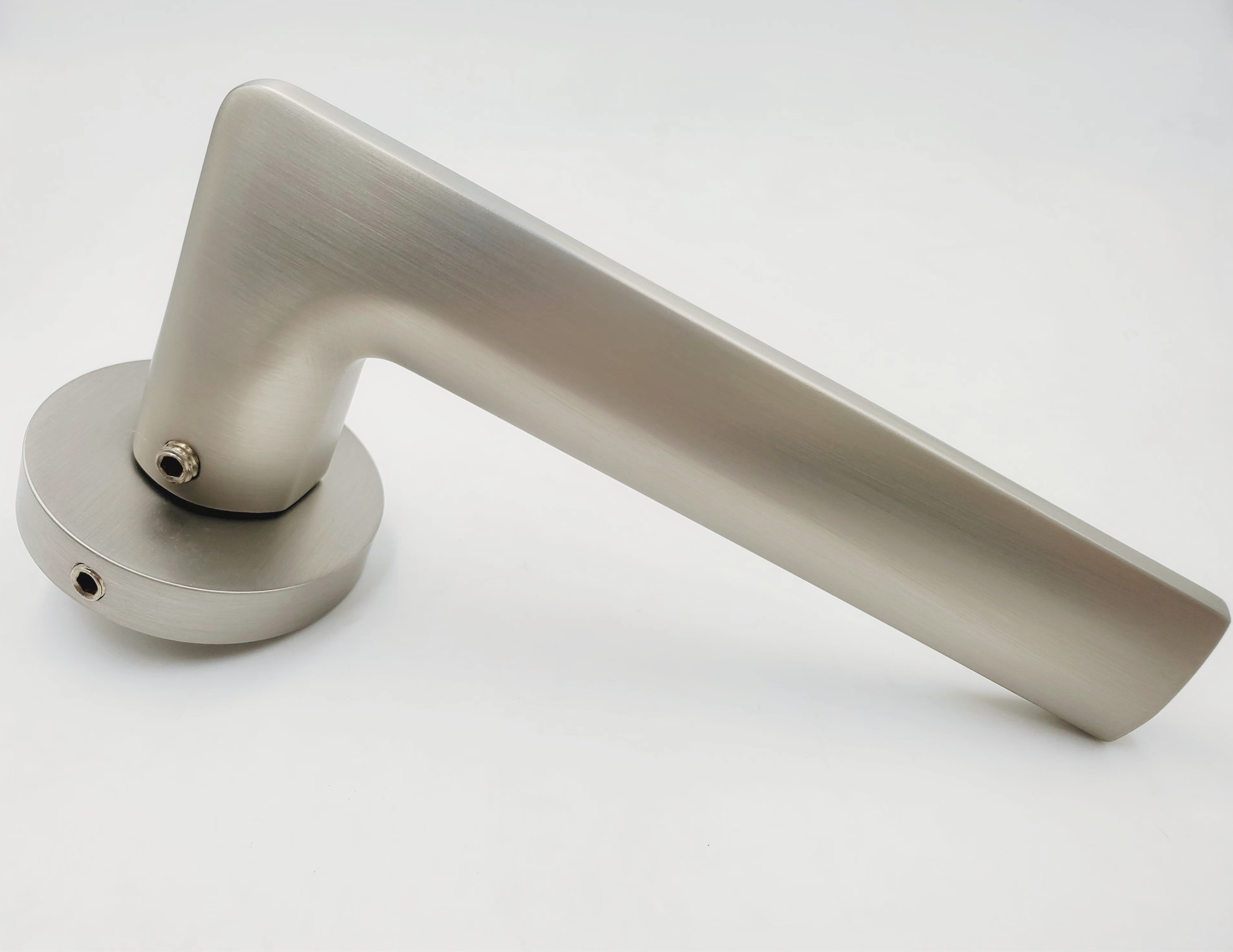Manufacturing Interior Bedroom Zinc Alloy Rosette Solid Lever Door Handles
