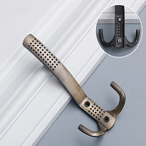 zinc alloy metal hook furniture hardware home decoration wardrobe bathroom multi-function hook