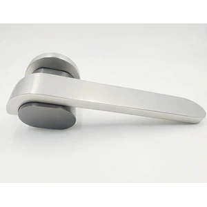 Euro designer aluminum room door hardware square black lever type door handle