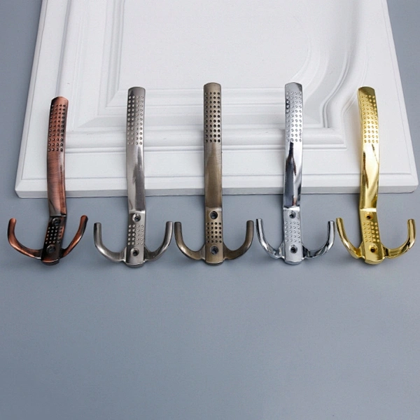 zinc alloy metal hook furniture hardware home decoration wardrobe bathroom multi-function hook