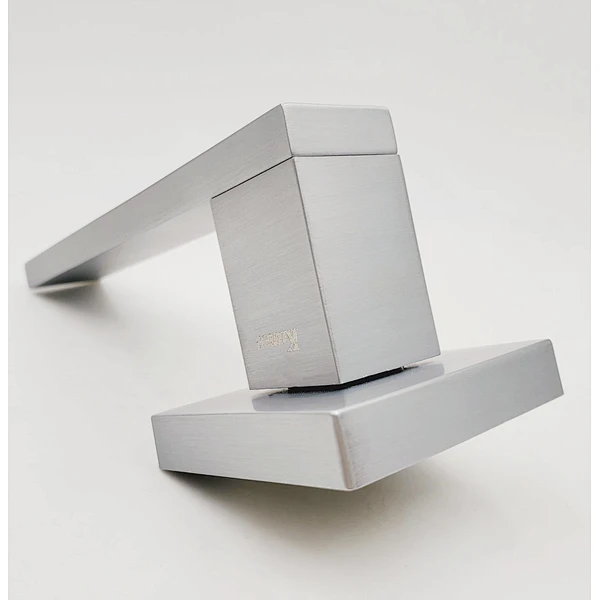 Two parts design special pattern door handle square lever round rosset furniture hardware
