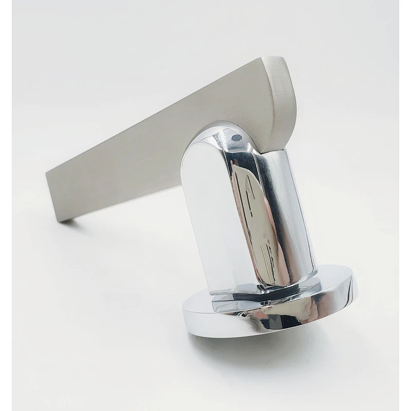 Aluminum material Door usgae rose handle Door Lever Polished zinc alloy finish house lock metal door handle for sale