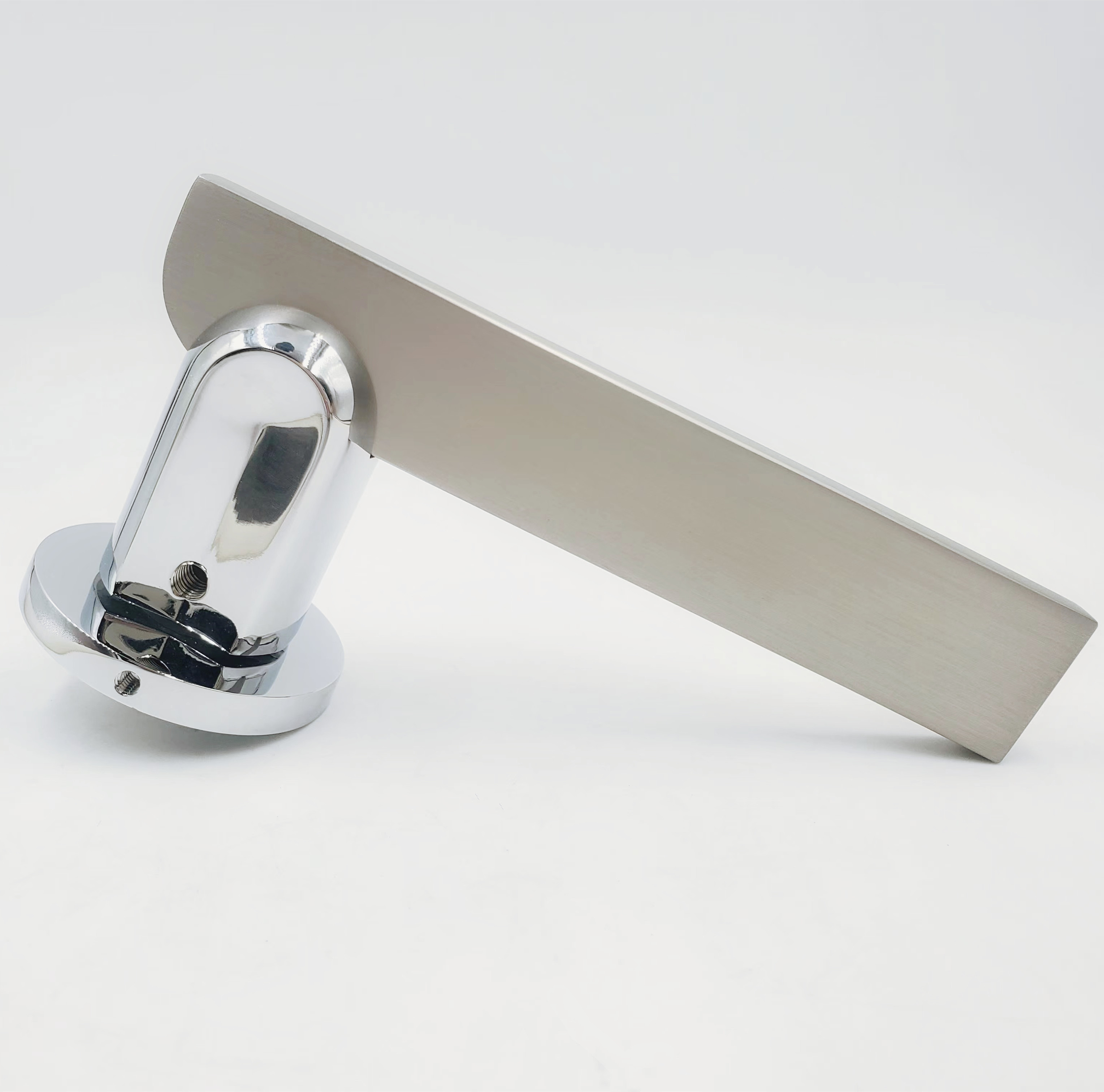 Aluminum material Door usgae rose handle Door Lever Polished zinc alloy finish house lock metal door handle for sale