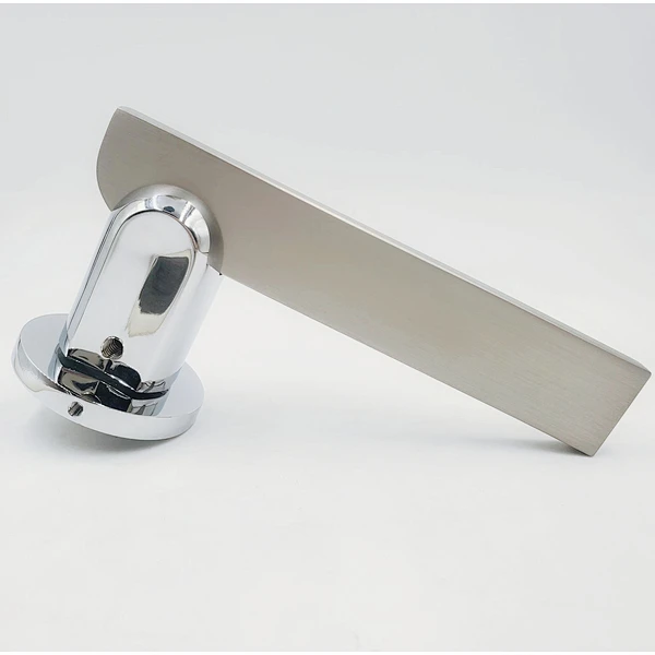 Aluminum material Door usgae rose handle Door Lever Polished zinc alloy finish house lock metal door handle for sale