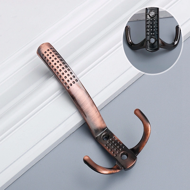 zinc alloy metal hook furniture hardware home decoration wardrobe bathroom multi-function hook