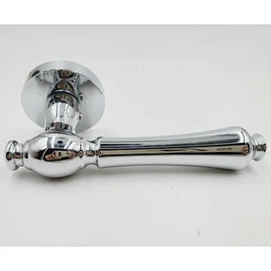 zinc alloy antique classic door lever handle on plate brass door handle lock
