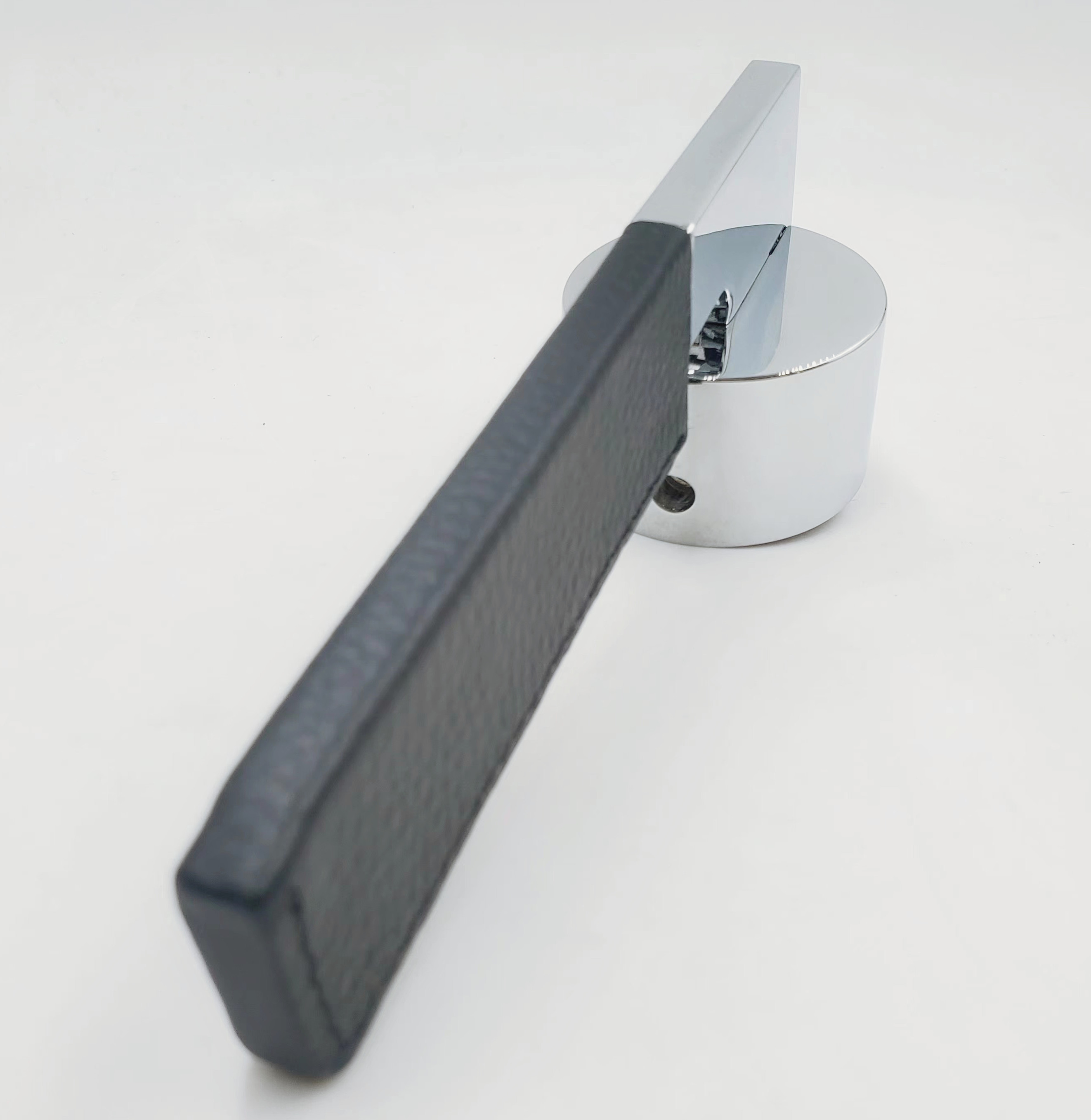 Satin nickel Square Rosette Lever Door Handle for Office Building Apartment Doors