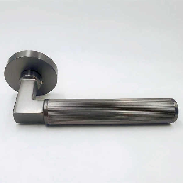 Moderna privacidad interior manchado de zinc aleación sólido sólido holdina de madera de la palanca de madera cerradura