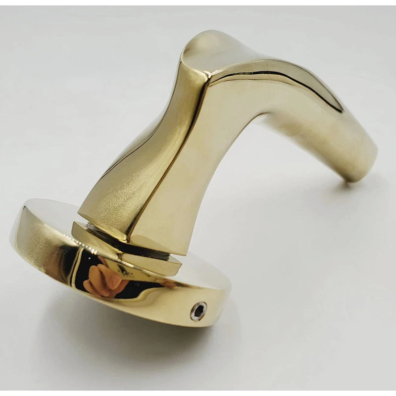 Zinc Alloy Modern Brushed Nickel Lever Door Handles Interior