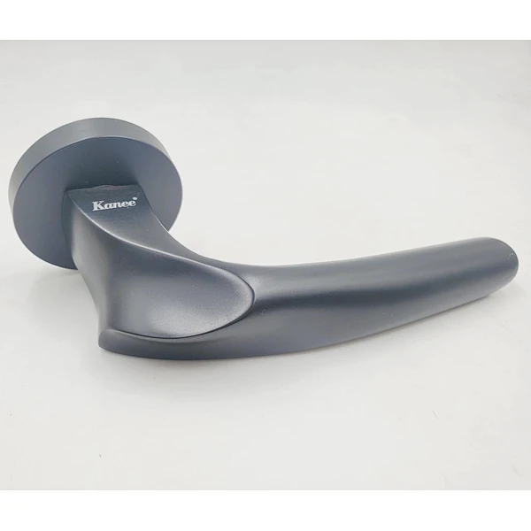 Oem Interior Lever Door Handle Set Modern Black Gold Zinc Alloy Main Door Handle For Bedroom