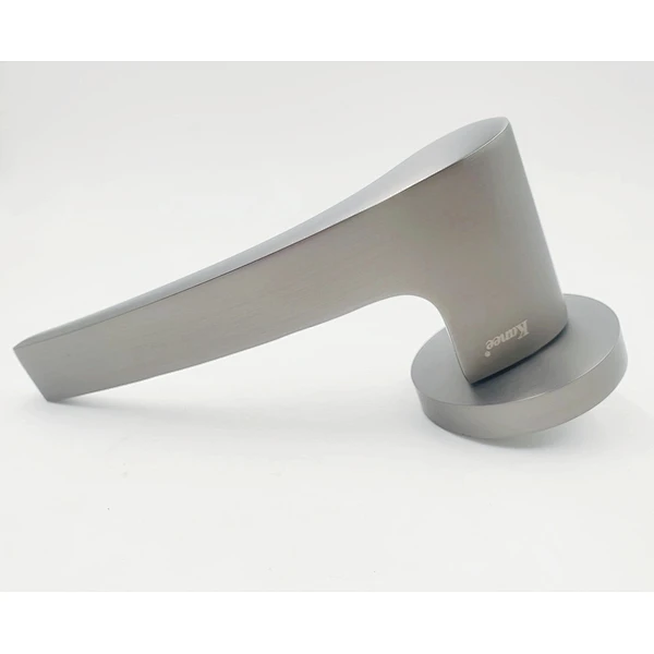 Wholesale Oem Modern Interior satin nickel Door Handle Matte Black Bedroom Door Handle And Lock
