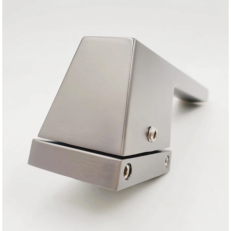 Supply all kinds of entrance door handle,fire rate door handle aluminum Satin finish interior door handle