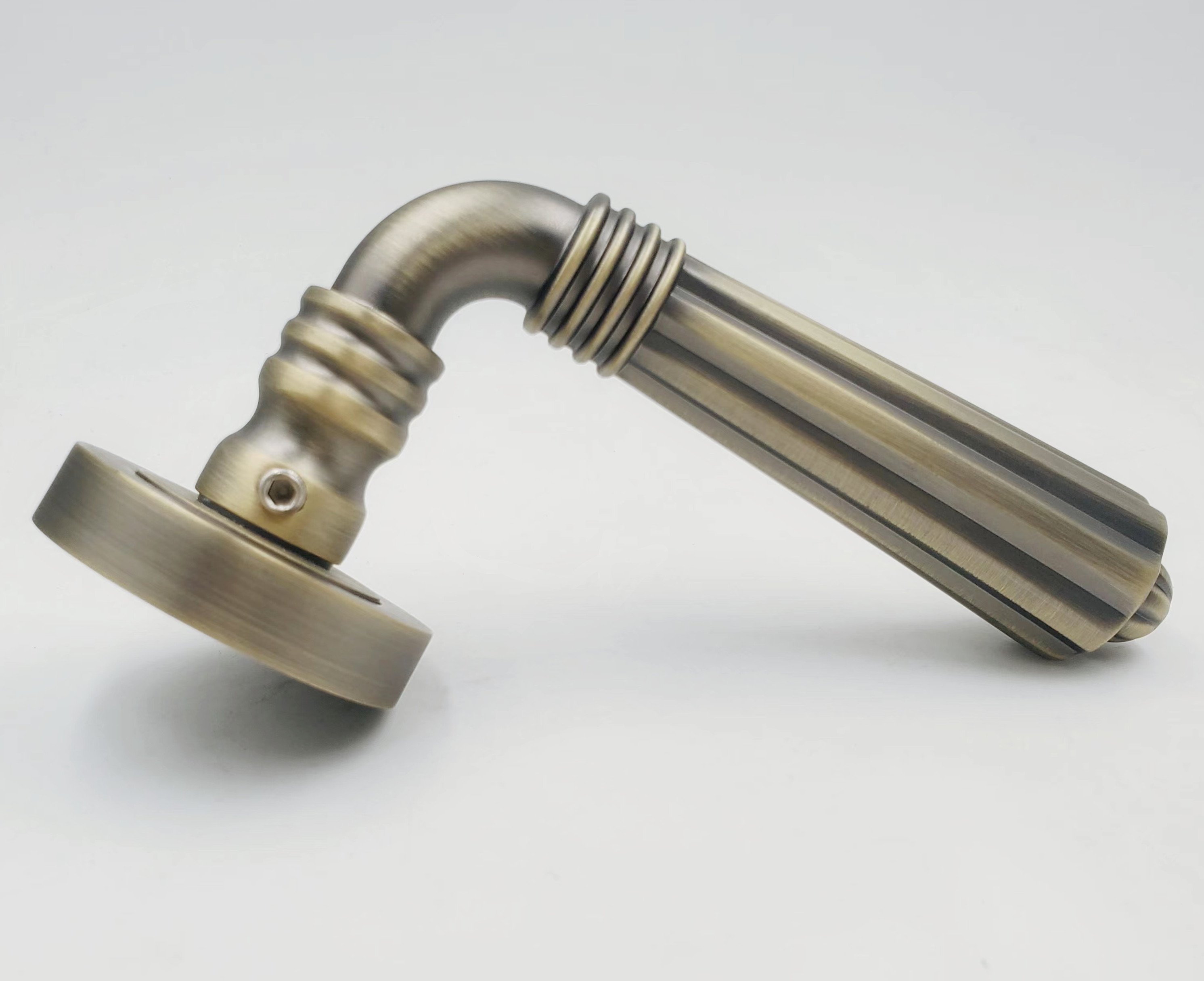 Entrance door handle fire-proof door handle Bronze interior door handle