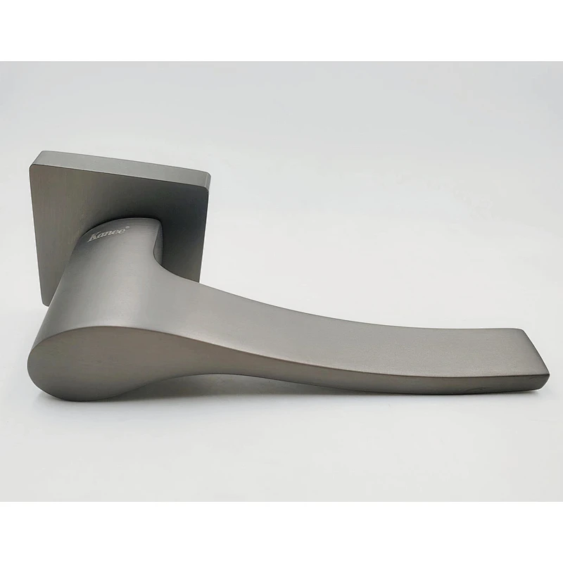 Internal black lever interior privacy lever set square interior door handle lever lock black bathroom handle lock