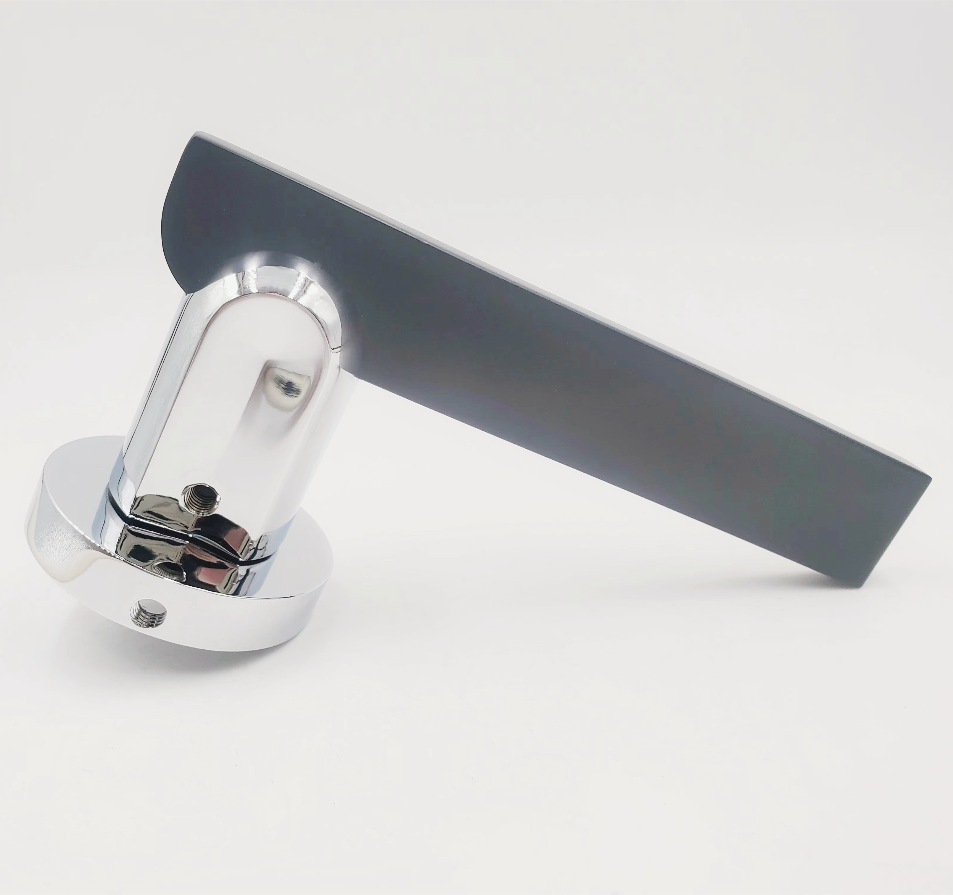 Modern Square Passage Door Lever Polished zinc alloy finish house lock metal door handle for sale