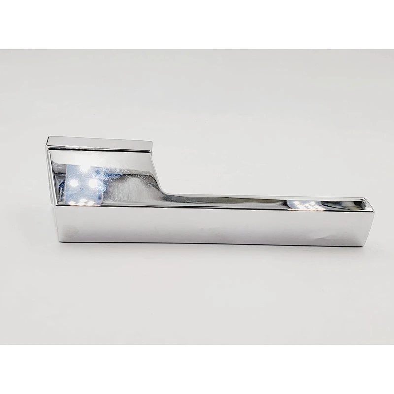 European Leather Zinc Alloy Door Handle Lock Interior Bedroom/Bathroom lock Home Room Safety Door Lever Handles