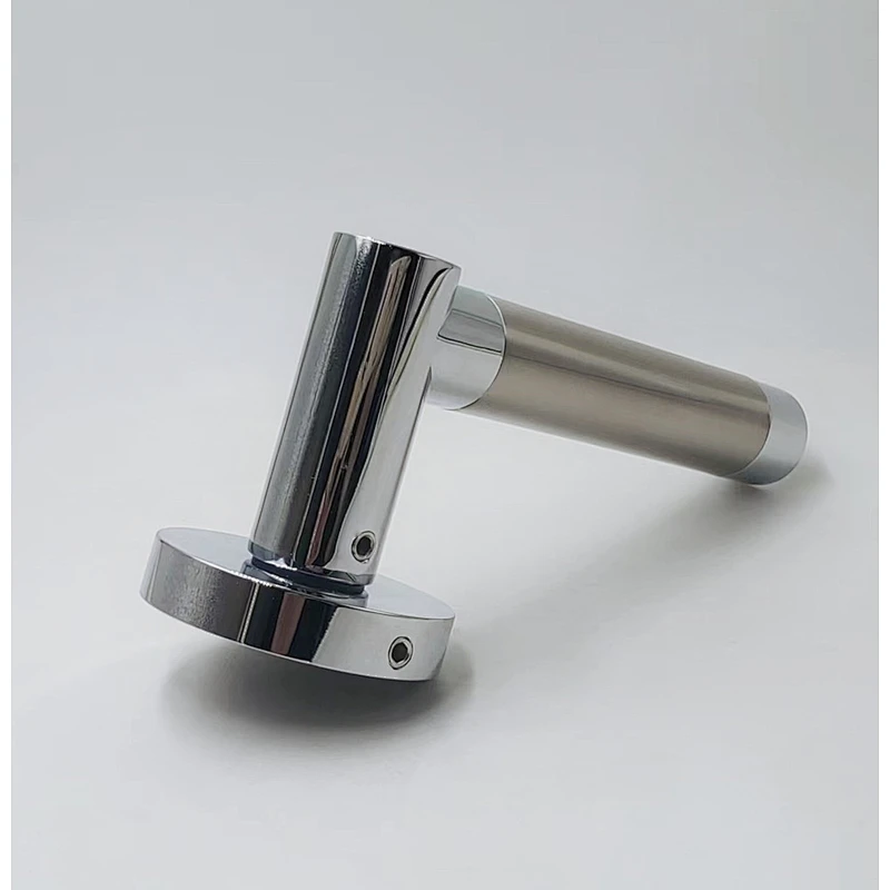 Factory Outlet Steel Glass Pull Polish zinc alloy Black Pivot Shower Door Locks Handle