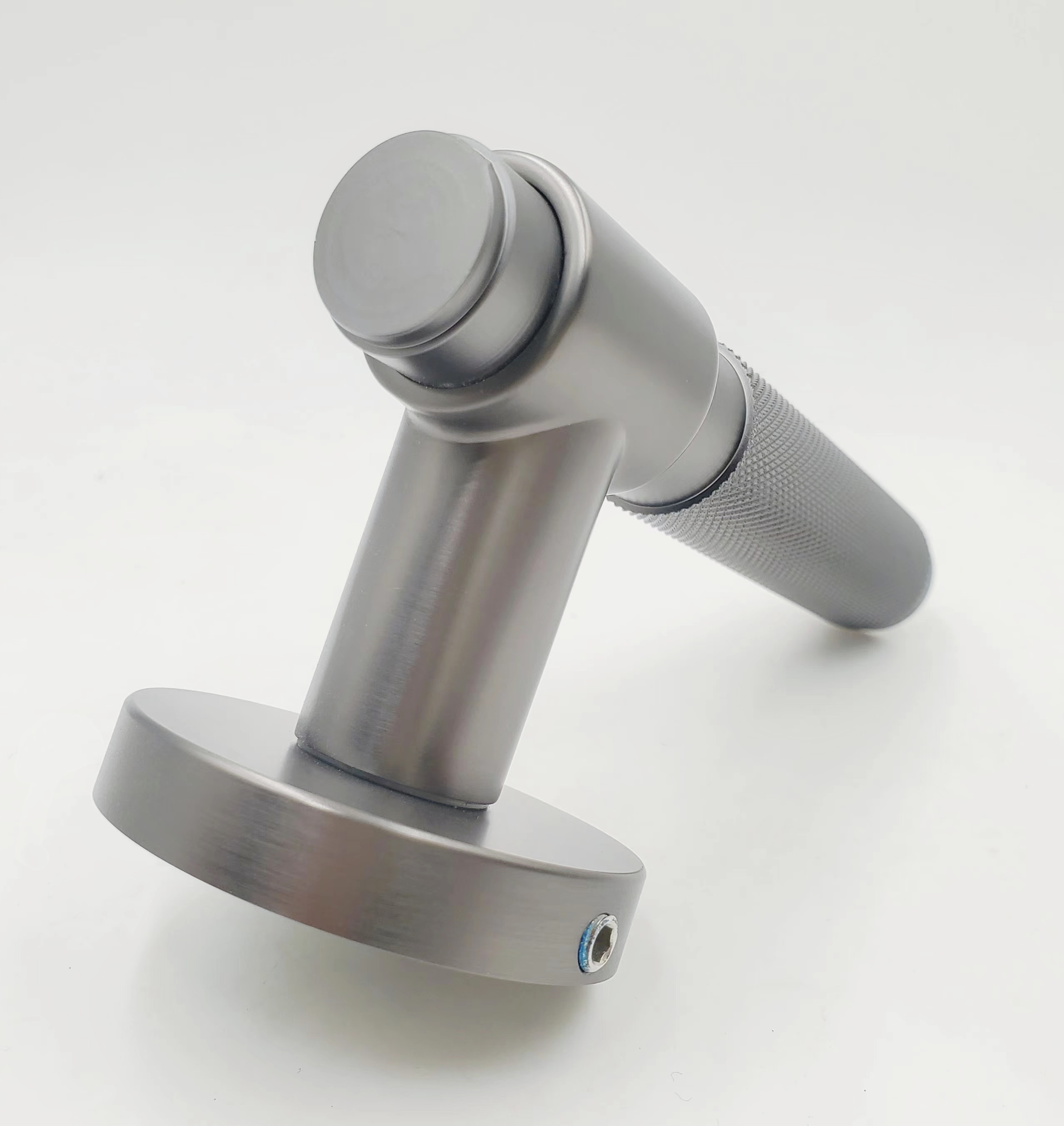 Factory price modern interior cheap black golden aluminum wood door levers handle type with lock used in hotel home and bedroom