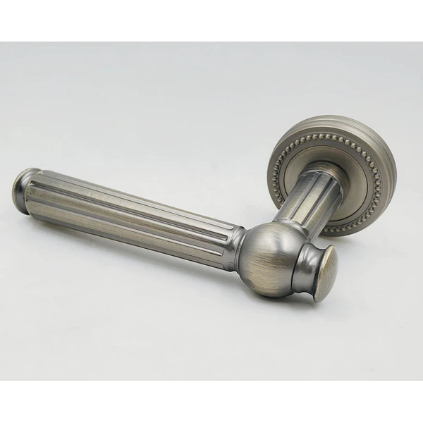 Modern Square Passage Door Lever Set with Contemporary Square Rosette Simple Door Lever Handle