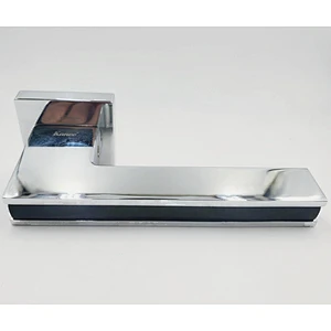 simple OEM Aluminum alloy polished Chrome Round fancy door handle