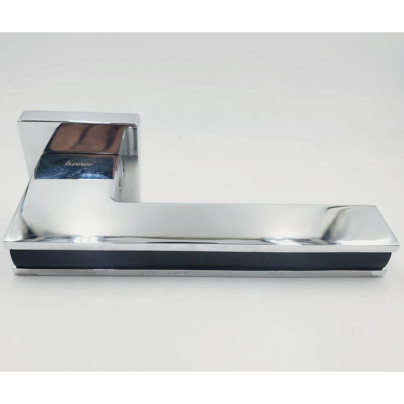 simple OEM Aluminum alloy polished Chrome Round fancy door handle