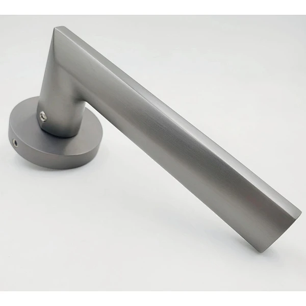Zinc Alloy Modern Brushed Nickel Lever Door Handles Interior