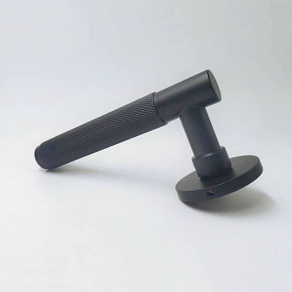 Steel iron material door handle lock bath room wooden passage  door handle plate lock