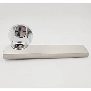 Aluminum material Door usgae rose handle Door Lever Polished zinc alloy finish house lock metal door handle for sale