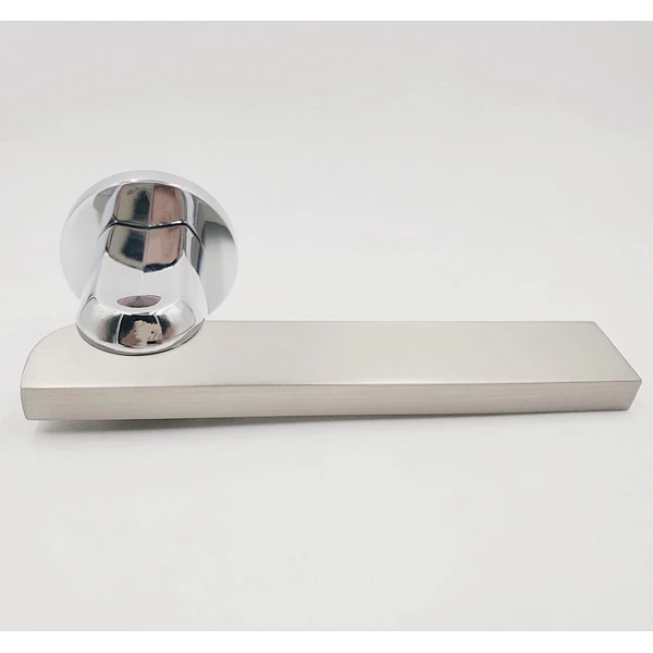 Aluminum material Door usgae rose handle Door Lever Polished zinc alloy finish house lock metal door handle for sale